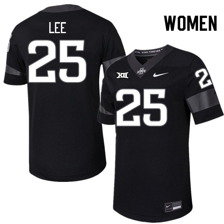 Women #25 Dylan Lee Iowa State Cyclones College Football Jerseys Stitched-Black